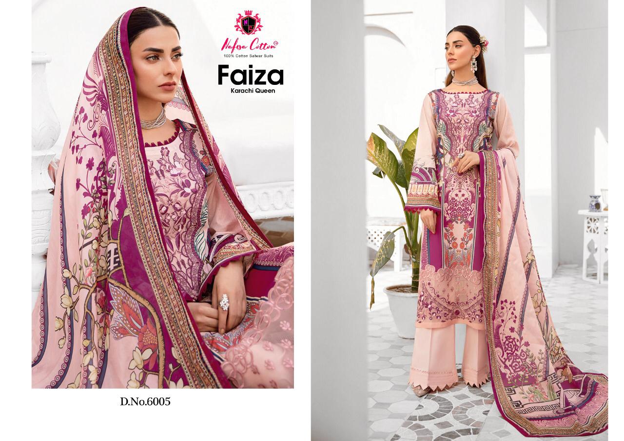 Nafisa Faiza Karachi Queen 6 Fancy Casual Daily Wear Dress Material Collection